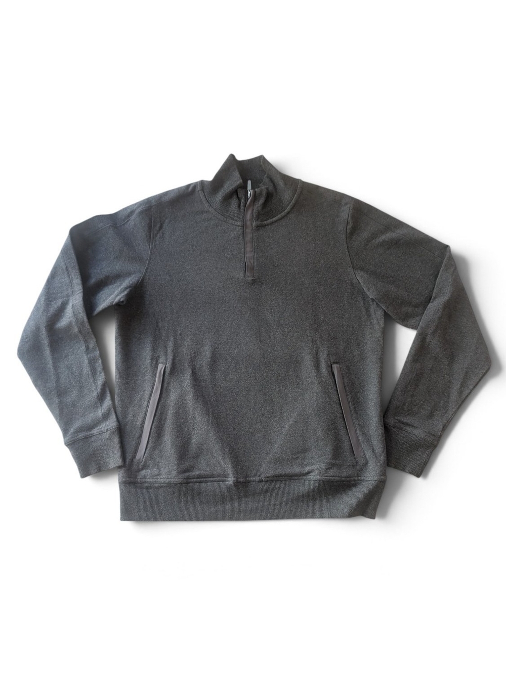 Mack Weldon ACE Quarter-Zip Pullover Sweatshirt Mens Medium Grey Heather